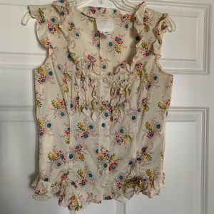 Anna Sui for Anthropologie Corset Blouse